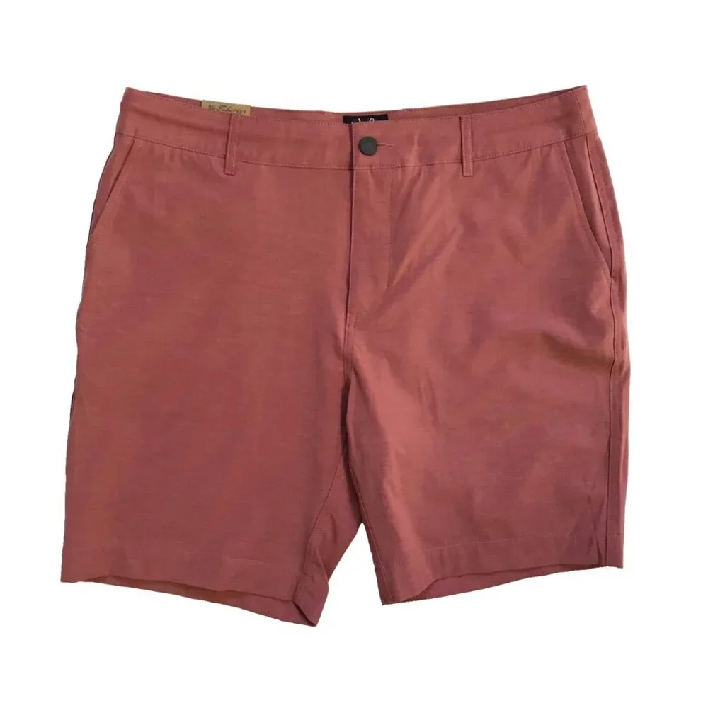 NWT Faherty All Day Bermuda Shorts Mens 35 Pink Rosebud 9